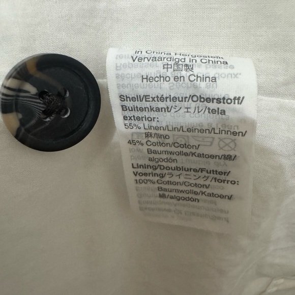 Madewell White Button-Front Mini Dress Pockets Size 2 - Picture 5 of 5